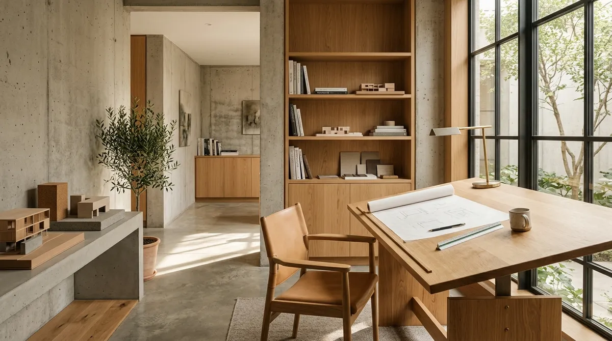 Ambiente de arquitetura e design em reforma